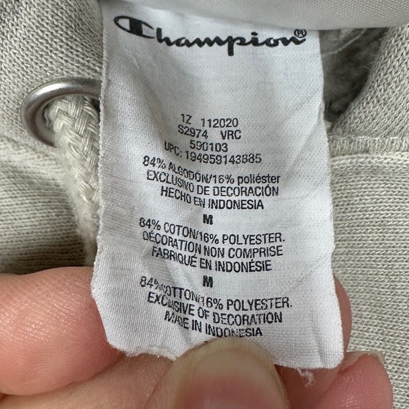 Champion‎ Reverse Weave Sweatshirt hoodie, sz M, GUC - Picture 3 of 5